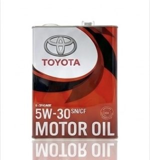 روغن موتور تویوتا 5w-30API SN/CF  GF-5 اصلی حجم 4 لیتر