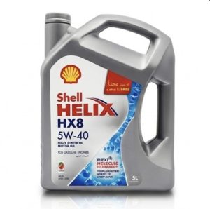 روغن موتور شل هلیکس 5w-40 HX8 حجم پنج لیتر